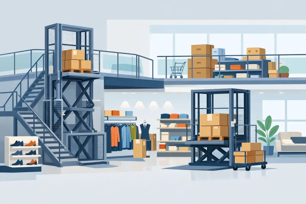 Retail Mezzanine Lift Decisions That Hold Up