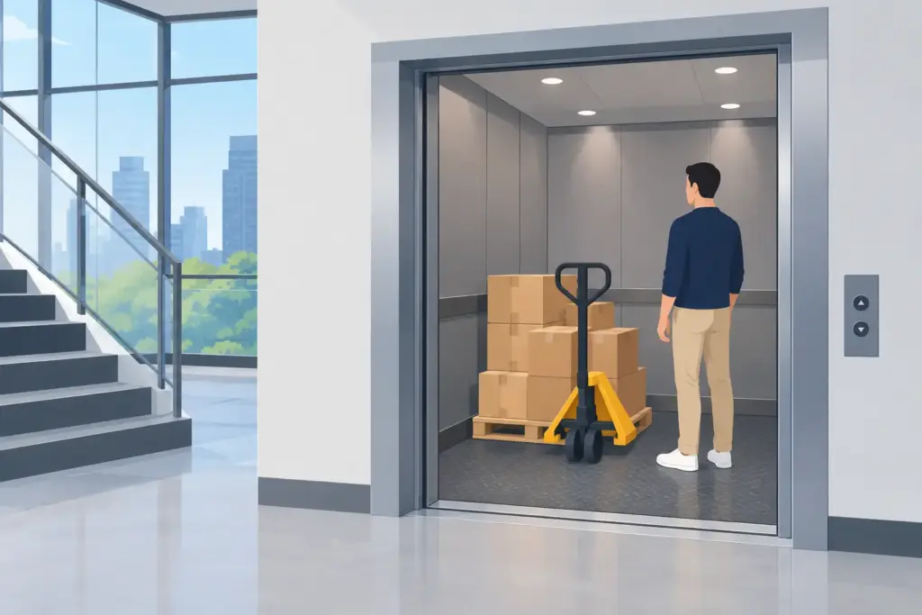 Can Staff Ride Goods Lifts? It Depends on the Lift